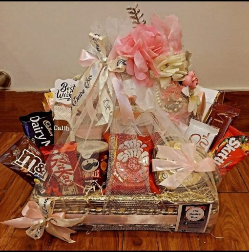 Bloom & Treats Gift Basket